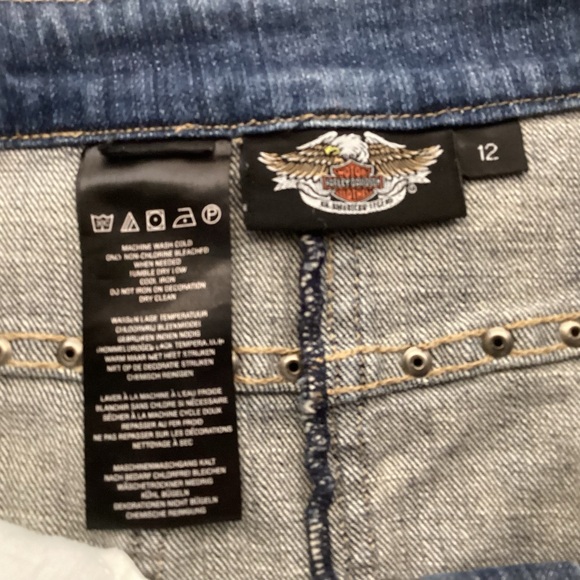 Harley-Davidson Denim Skirt size 12 - Picture 11 of 12